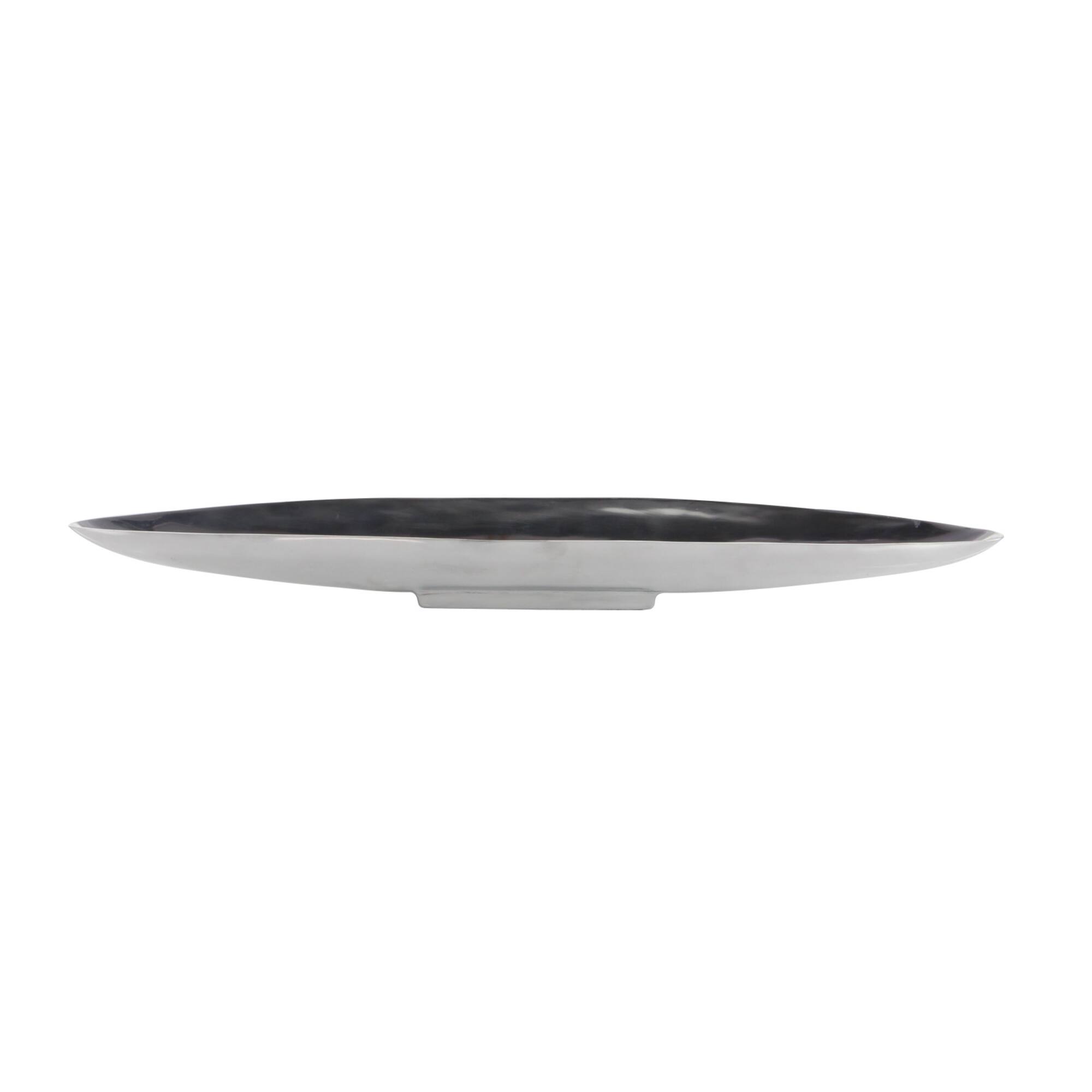 36" Silver Aluminum Modern Boat Tray